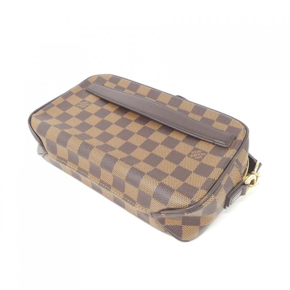 LOUIS VUITTON Authentic Brown Damier Pochette Mini Bag - Picture 3 of 7